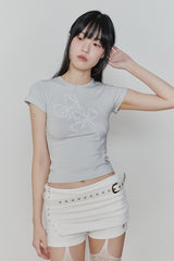 フラジャイルグラフィックTEE light mint