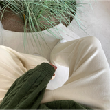 genie 366 straight cotton banding wide pants