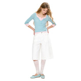 BTB : COMFY BERMUDA SHORTS [SOFT WHITE]