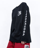 BBDスケッチロゴロングTシャツ(Black)