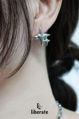 [TheBoys YoungHoon, ViViZ Eunha Pick] Silver Star Unbal Earring