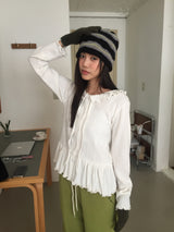 Mohave Frill Knit Cardigan (2 Colors)