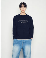 25FW ベーシックロゴニット ネイビー