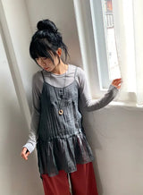 シルヴァナ シフォン レイヤード ビスチェ ワンピース