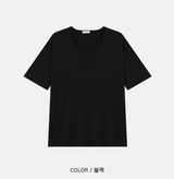 Weini Soft Basic U-Neck Overfit Short Sleeve