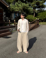 Beo Curved Linen Balloon Pants