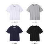 LMN ニエルレイヤリングヘンリーネックショートスリーブT (4 colors)