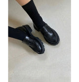 ROUND PLATFORM LOAFER (BLACK)