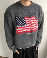Flag Brushed Wool Knit