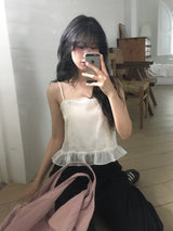 Lace Sleeveless Blouse