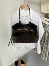 クラシックマルチポケットラージオフィストートショルダーバッグ