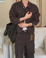 Merrick Herringbone Trucker Jacket