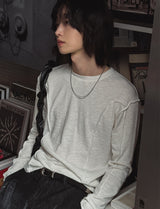 Freak cutting round long sleeves
