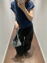 リボンニットミニバッグ (2color)