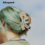 Cute dopamine bow-shaped grab clip