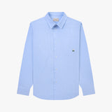 Stranger Classic Fit Flower Cotton Shirt (Blue Stripe)