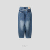 シンチバックバルーンデニムパンツ