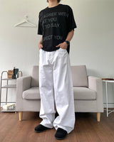 Basic Cotton Wide Pants 4C