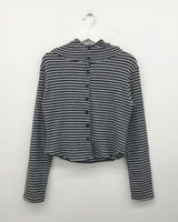 Alto high-neck hooded cardigan (2color)