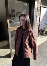  SUEDE BUTTON LINE JACKET
