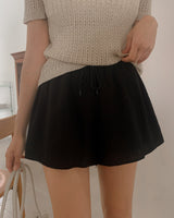Plain linen short pants