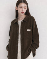 (UNISEX) Corduroy Shirt Cardigan