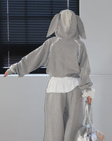 Levit Frill Lace Hooded Zip-Up