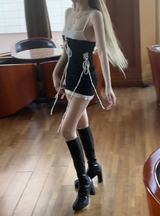 レネンシスコルセットレースドレス