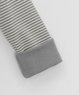 Hokam Brushed Stripe Frill Turtleneck Tee