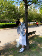 "ルクだけ" Label Bermuda Sweat Shorts
