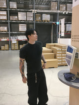 No.1801 J pigment KNIT half T