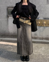 Suede big belt