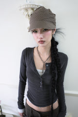 Antique oval chain necklace