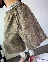 レオパードウォッシングベルトバミューダ 🐯🖤💛3COLOR