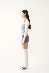 Athletic slit skirt - gray
