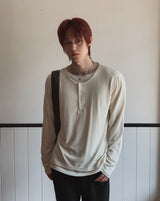 Ullen Wool Henley Neck Double Long Sleeve Tee