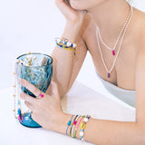 Petit Bear Pearl Necklace_Green