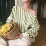 [MADE] Darling, striped one shoulder trainer