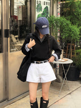 [BELLIDE MADE] アーモンド, カラークロップスウェット