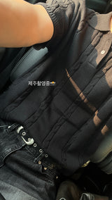 ディープオーロラカーブデニムパンツ – S, M, L (3 Colors)