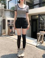 Week Banding Cotton Shorts