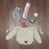 star bunny pouch green