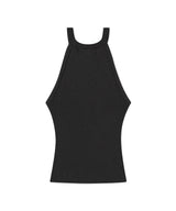 DENIM PRINTED HALTER KNIT