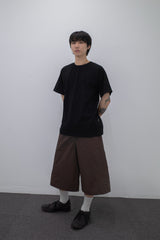 Side Panel Raglan Tee Black