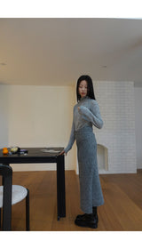 vase knit wrap skirt (2C)