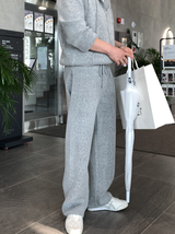 [Set-up]Risquare Two-Way Oversized Fit Hooded Zip-Up Knitwear 