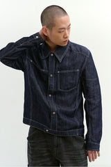 Linen Engineered Jacket (Indigo)