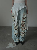 Bark Heavy Distressed Denim
