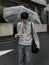 Deman Vintage Artwork Crop Long Sleeve
