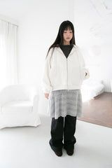 waffle pocket dumble hood jumper(2colors)